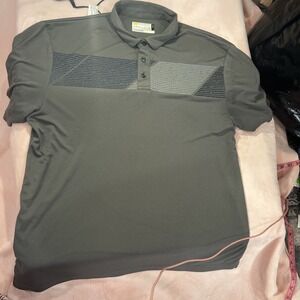 Jack Nicklaus Men's StayDri Performance Golf Gray Color Stripe Polo Shirt xl 190